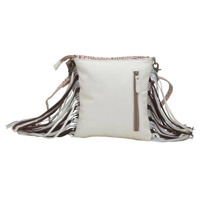 Myra Cowhide Fringe Bag