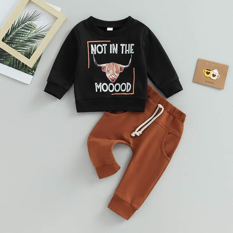 Not In the Moood Baby Outfit