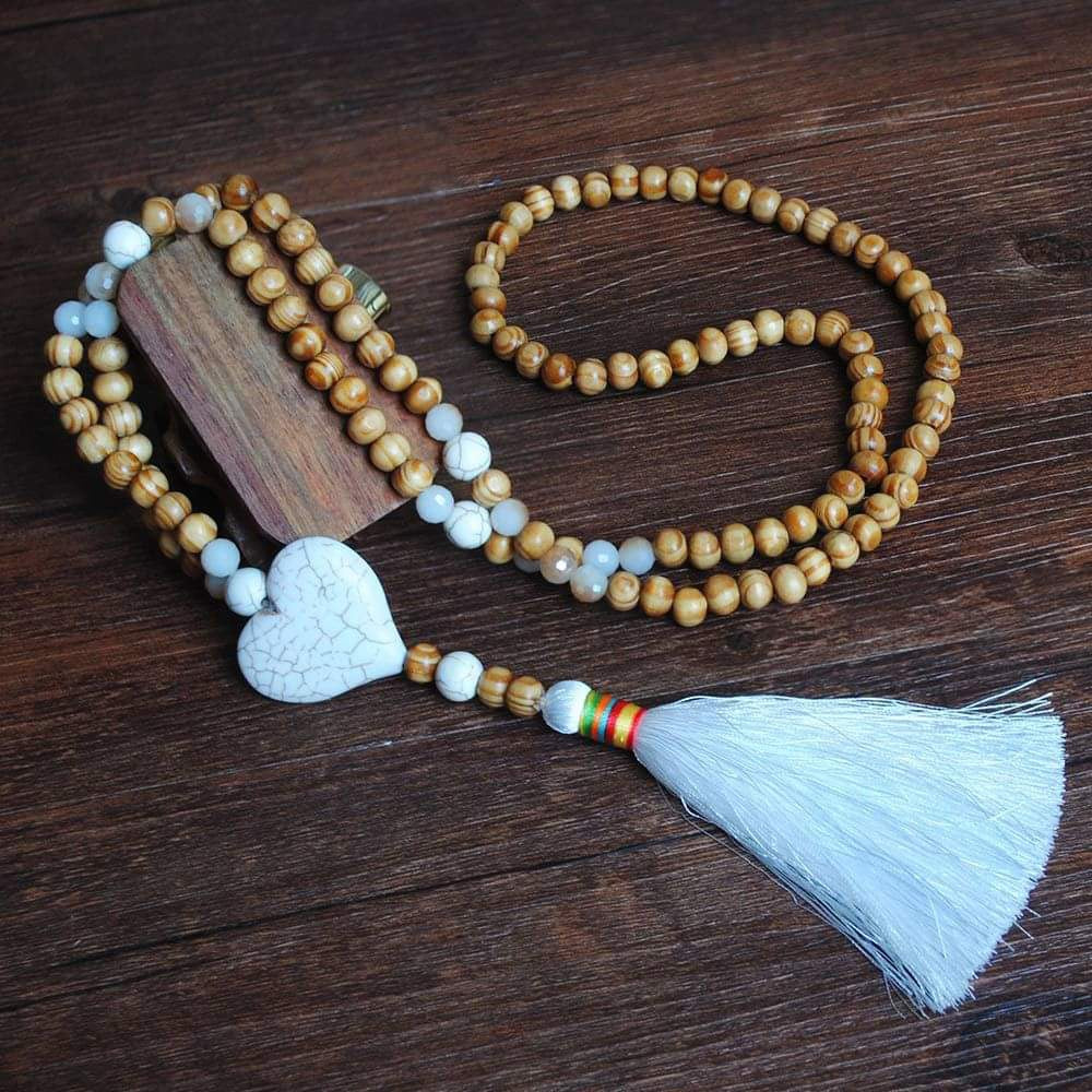 Beaded Tassel Necklace- Multiple Charm Options