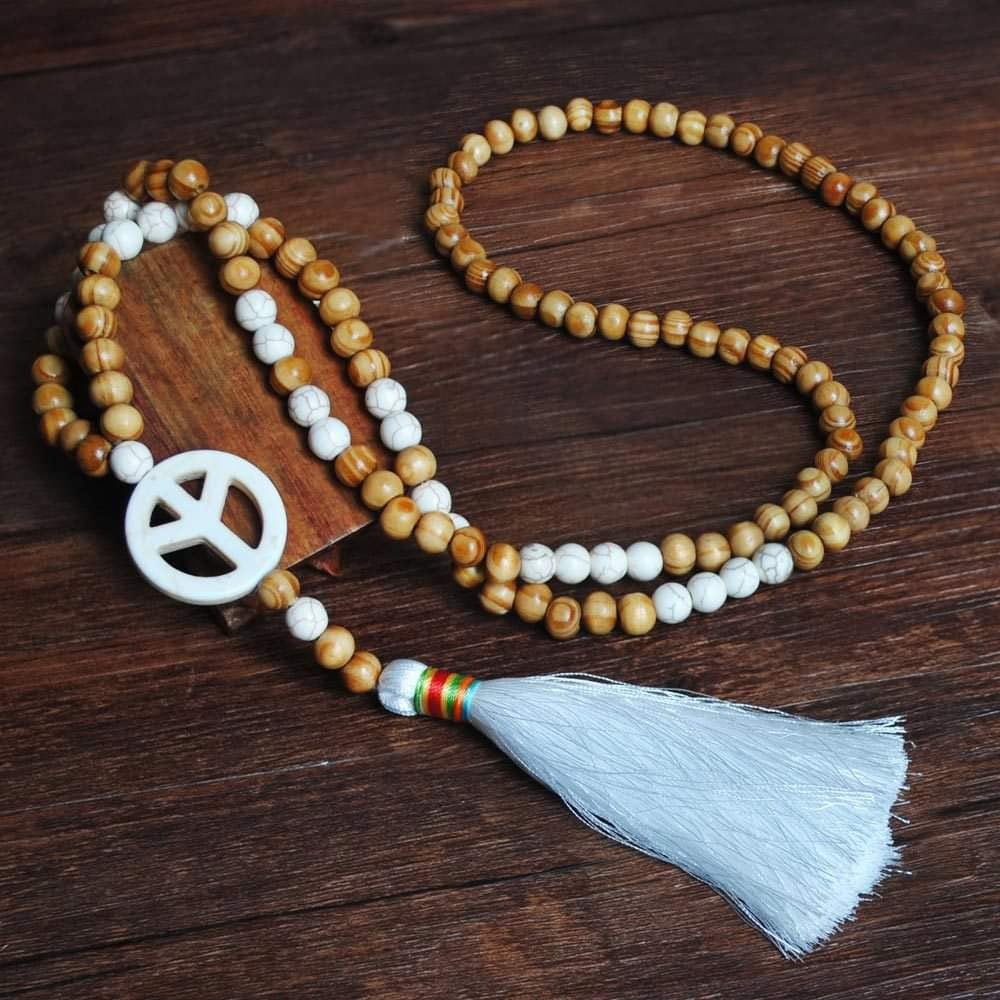 Beaded Tassel Necklace- Multiple Charm Options