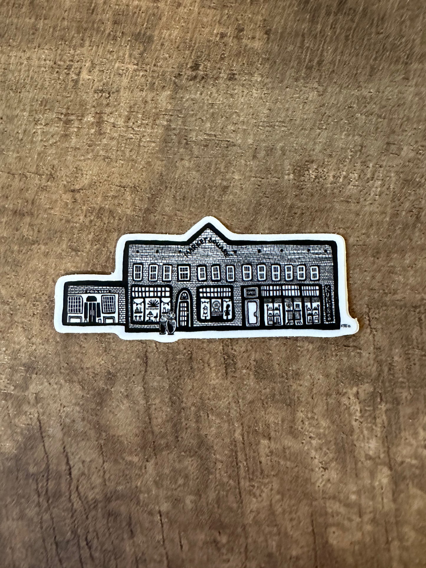 Market Square Sticker