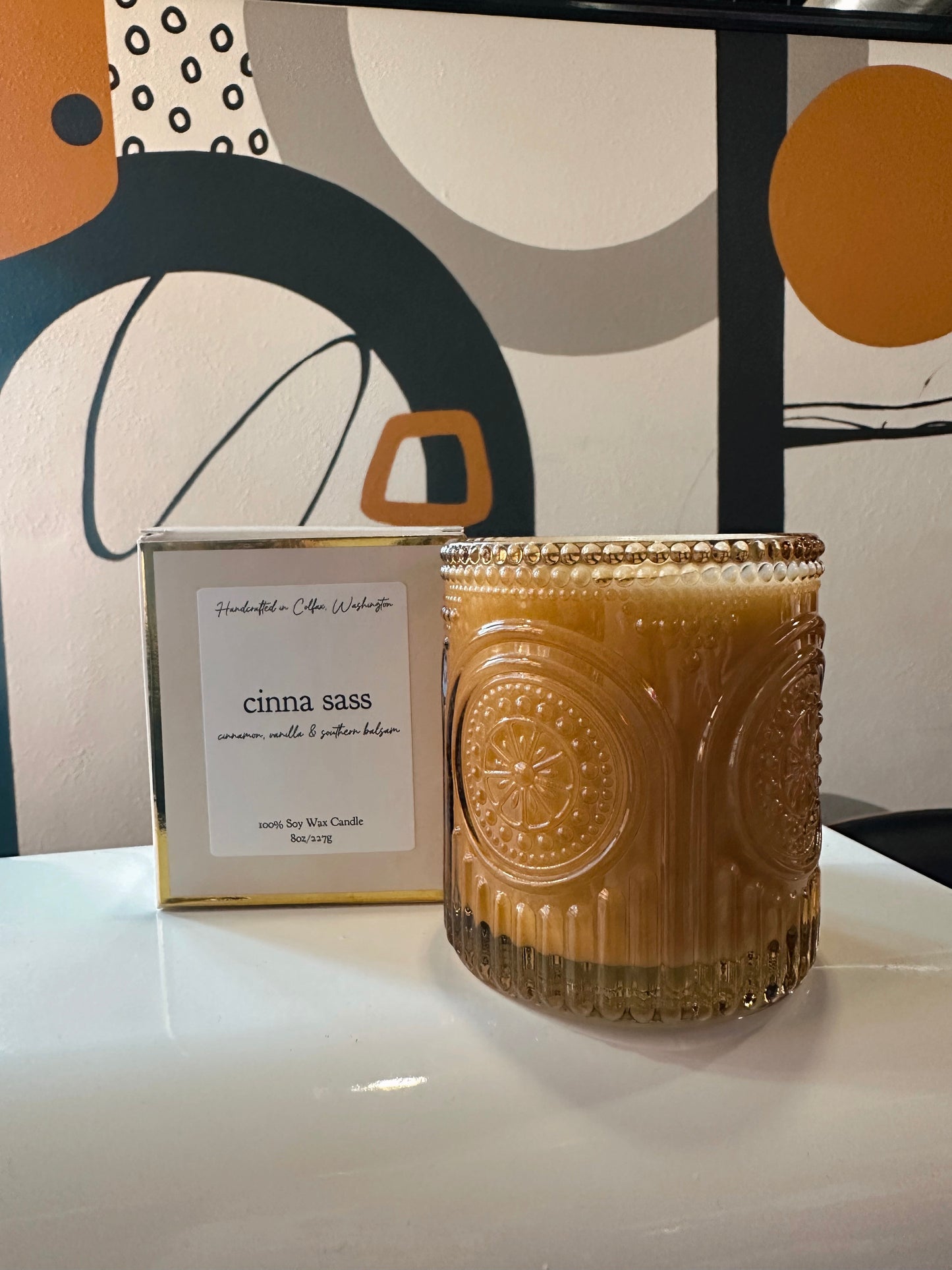 Cinna Sass soy Wax Candle