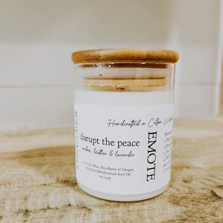 Disrupt The Peace Body Candle