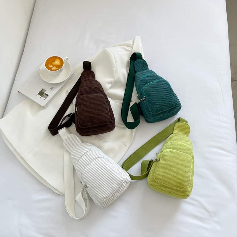 Corduroy Cross Body Bag