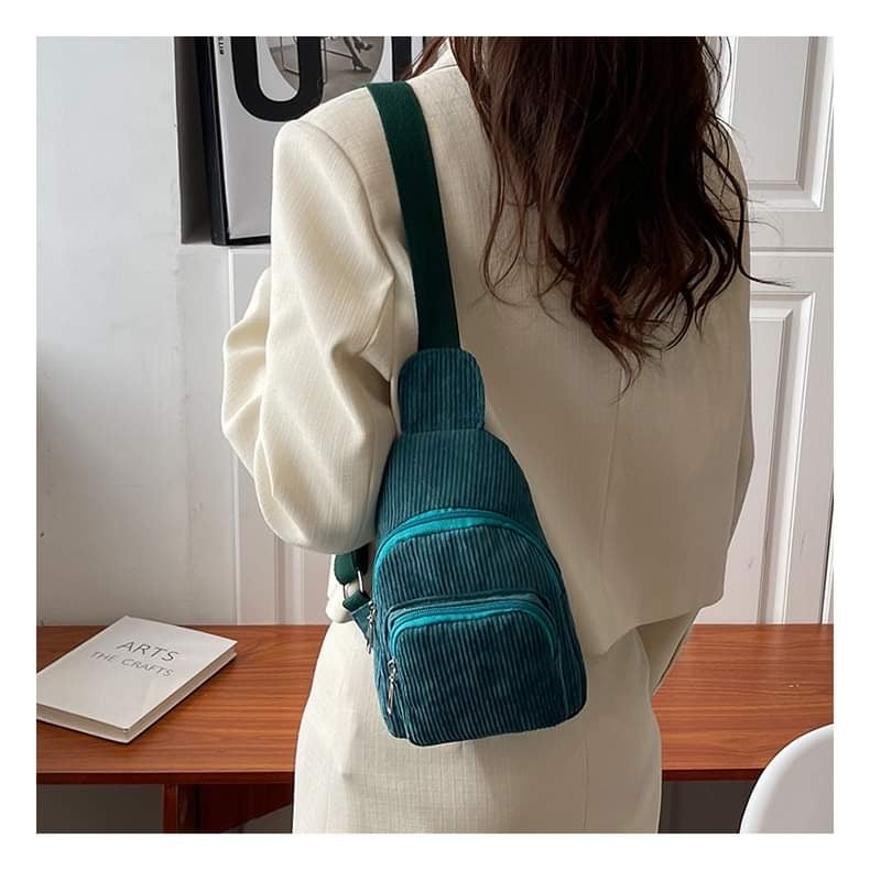 Corduroy Cross Body Bag