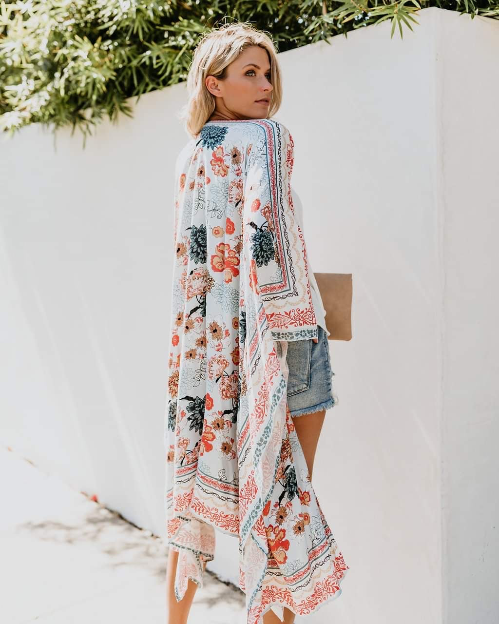 Patterned Summer Poncho