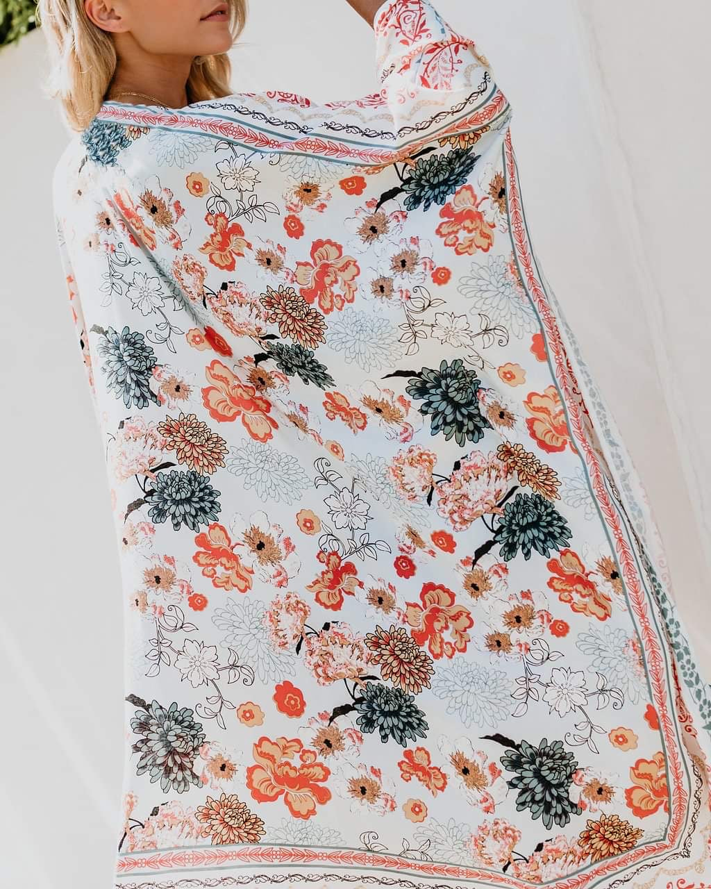 Patterned Summer Poncho