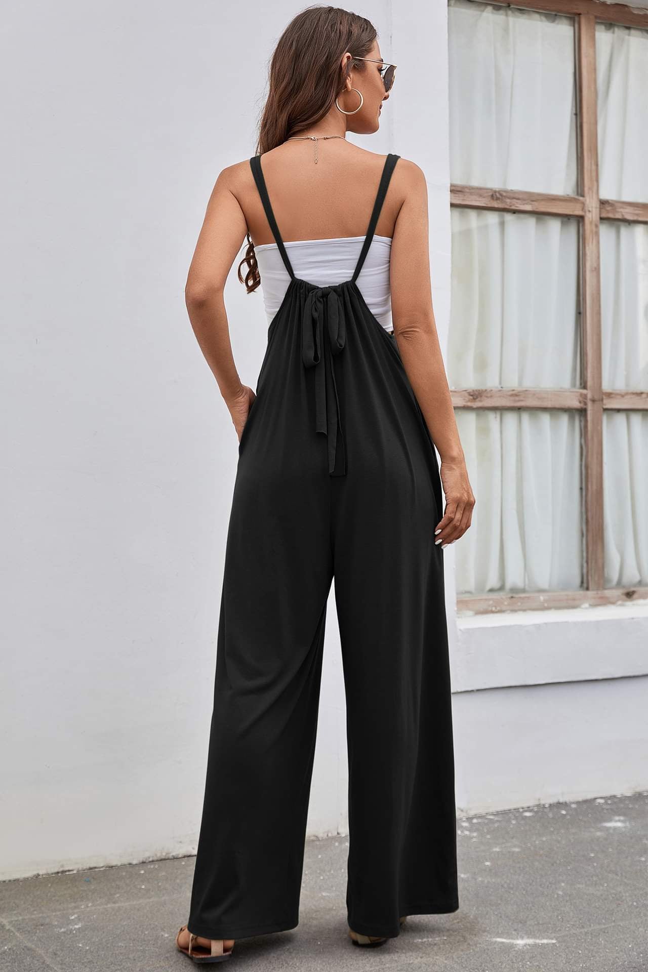 Drawstring Jump Suit- Multiple Colors