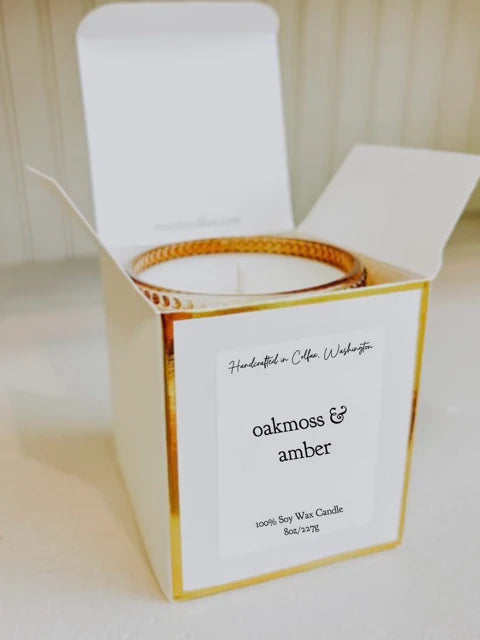 Oakmoss & Amber Soy Wax Candle