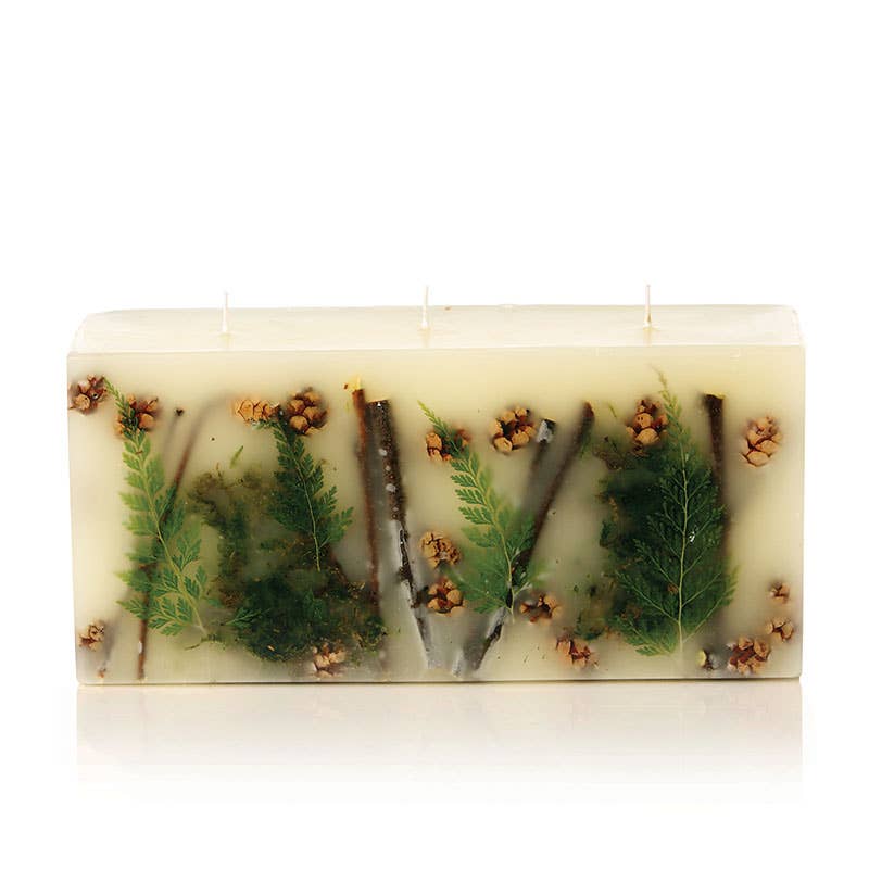 Rosy Rings Forest Brick Botanical Candle