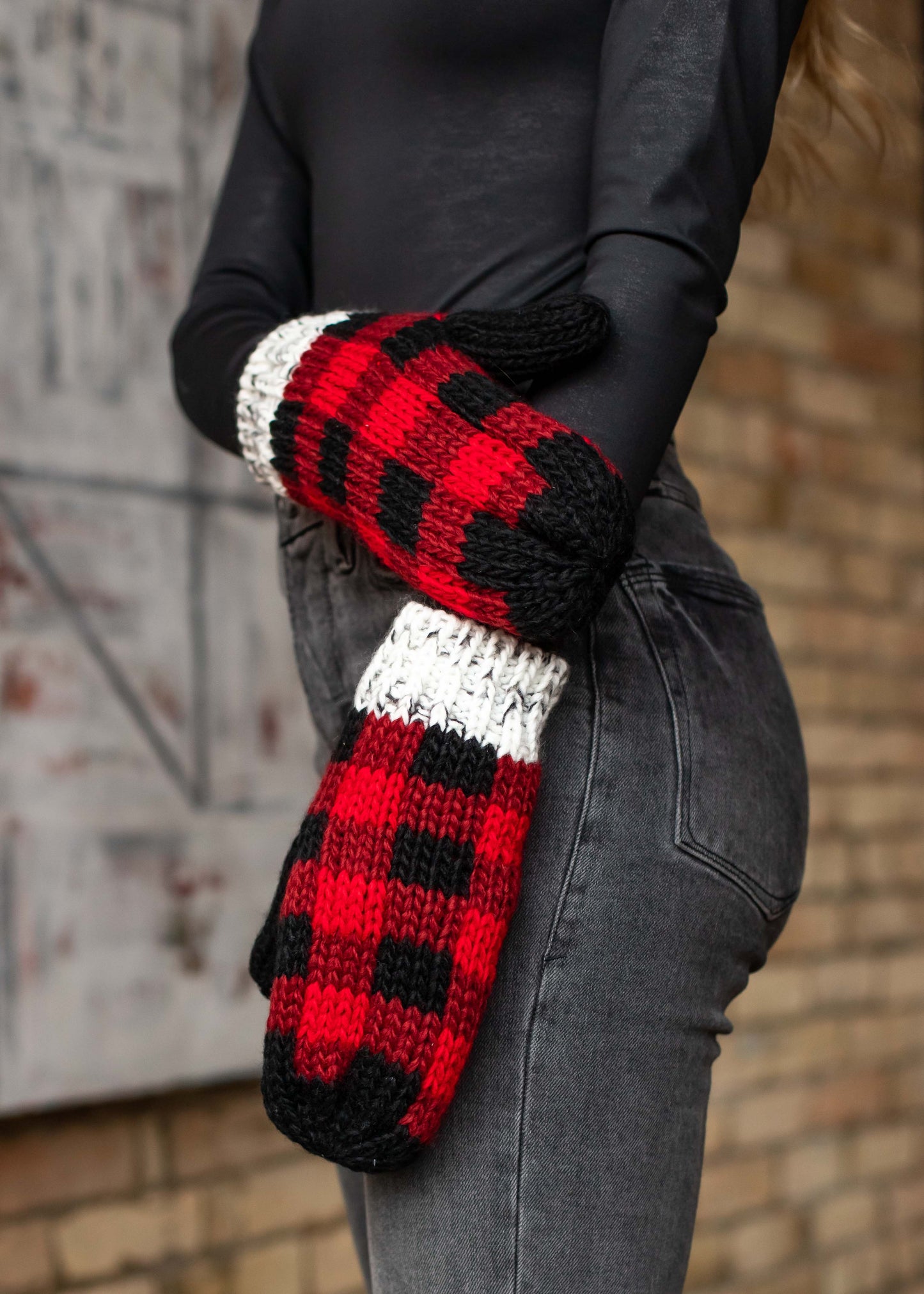 Plaid Mittens