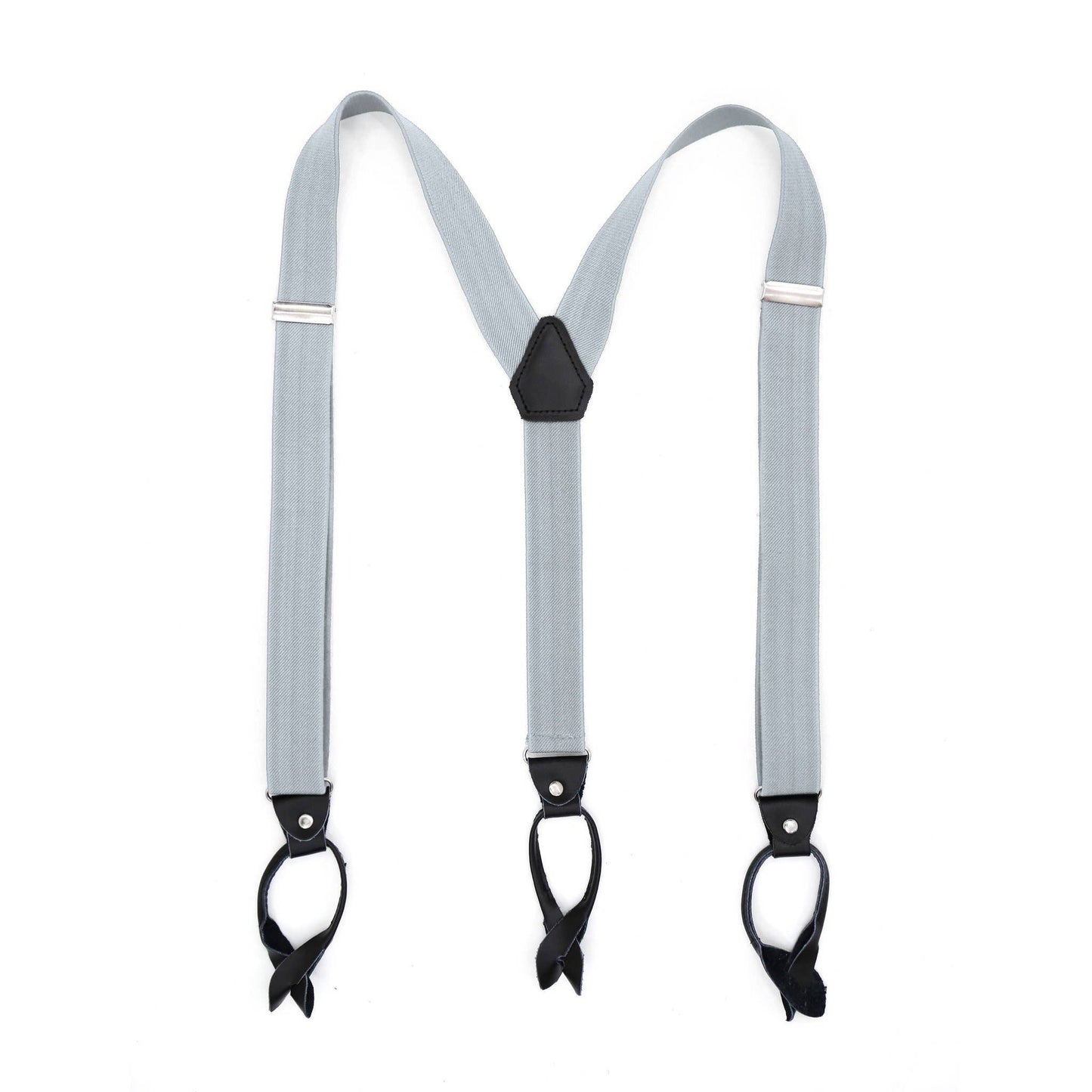 Ferrecci - Grey Unisex Button End Suspenders