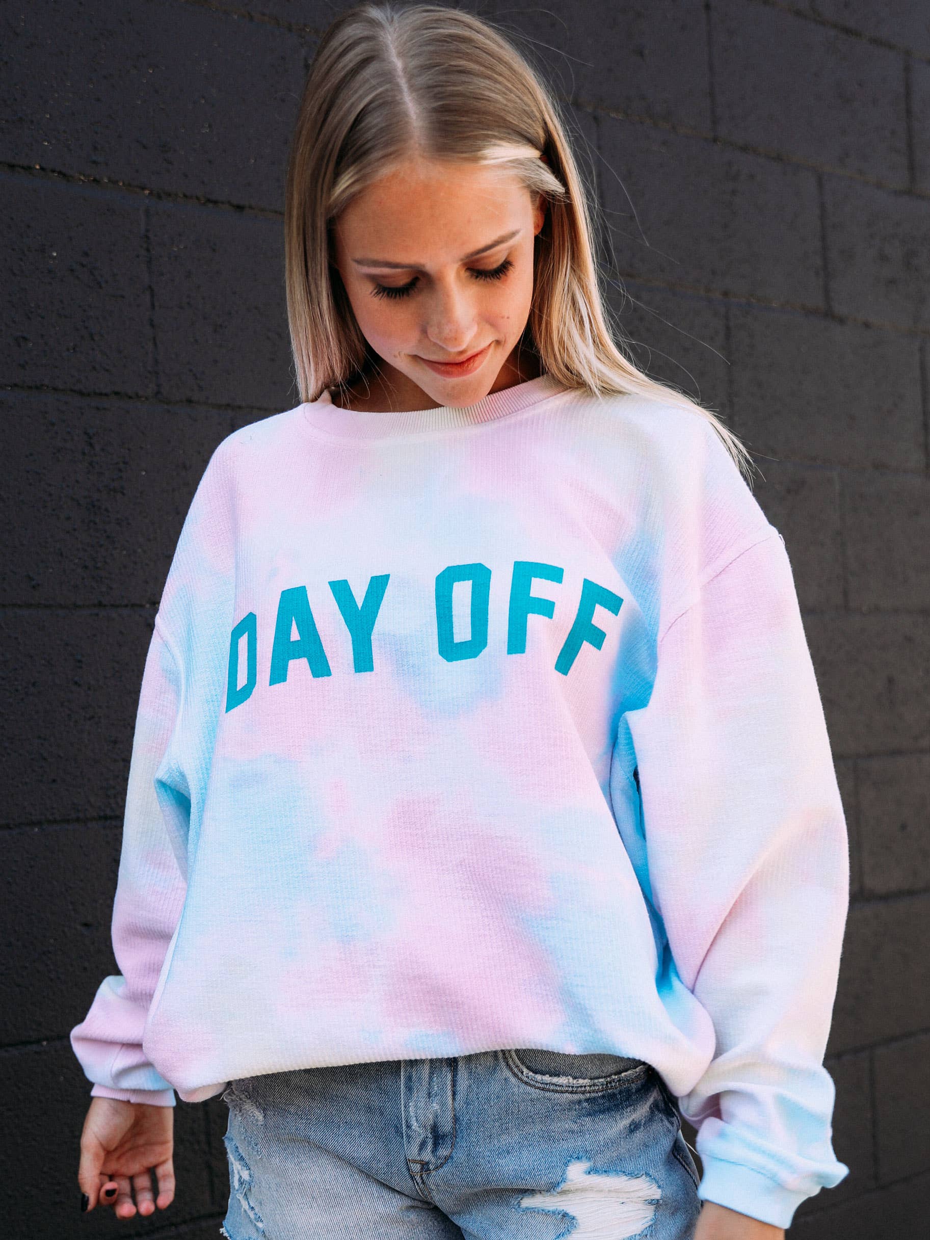 Day off outlet corded sweatshirt