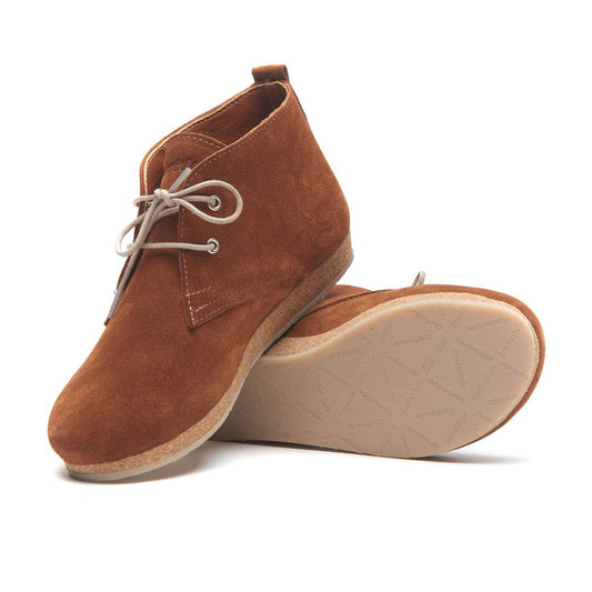 Ida Handmade Suede Shoe - BROWN