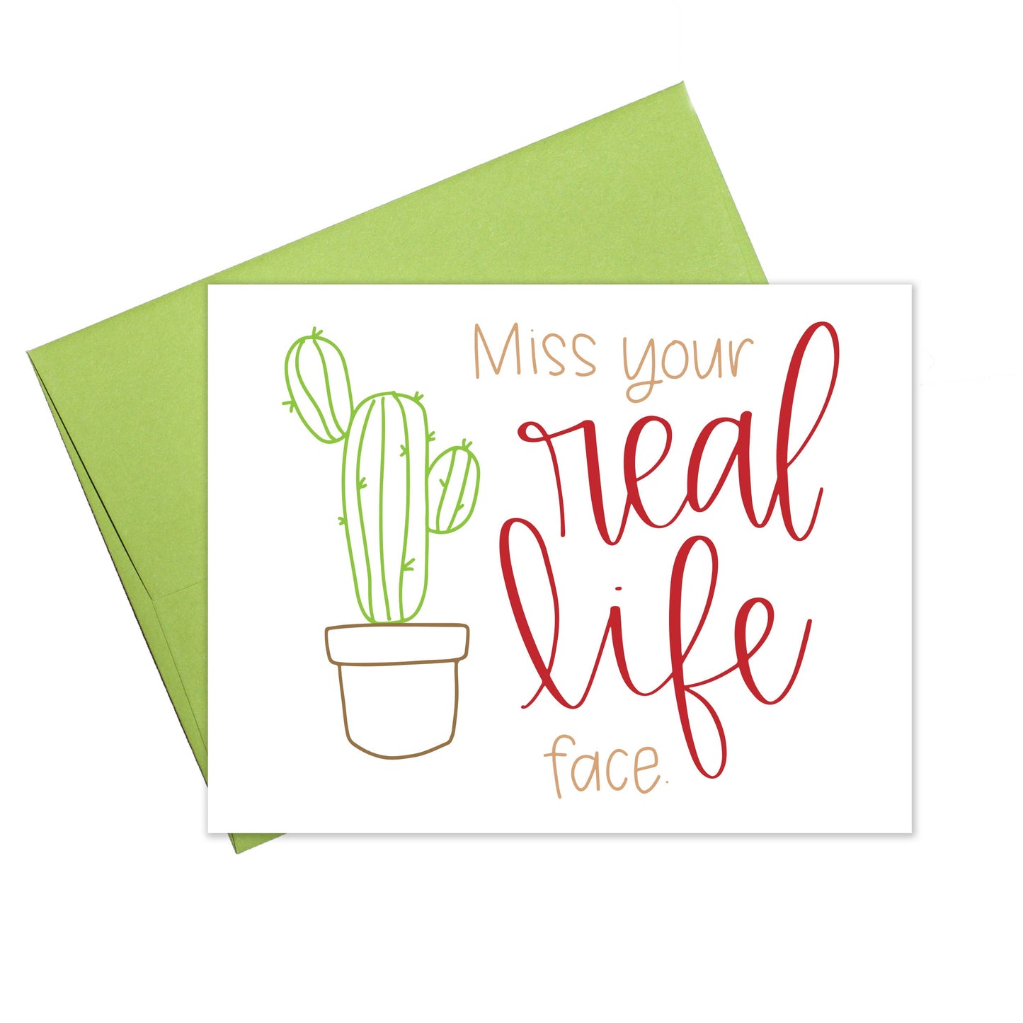 Coronavirus Real Life Face Card