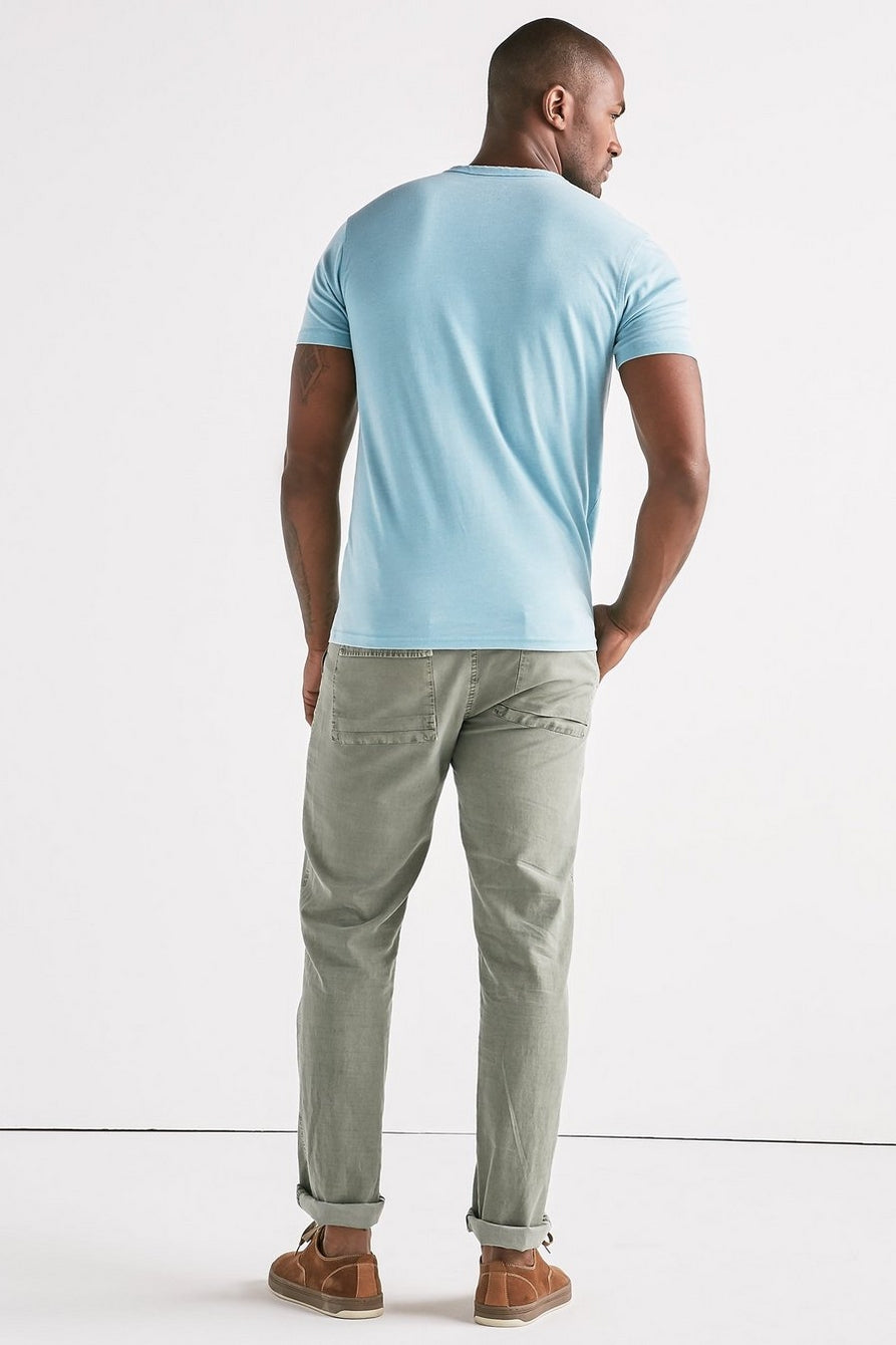 Venice Burnout Notch Neck Short Sleeve
