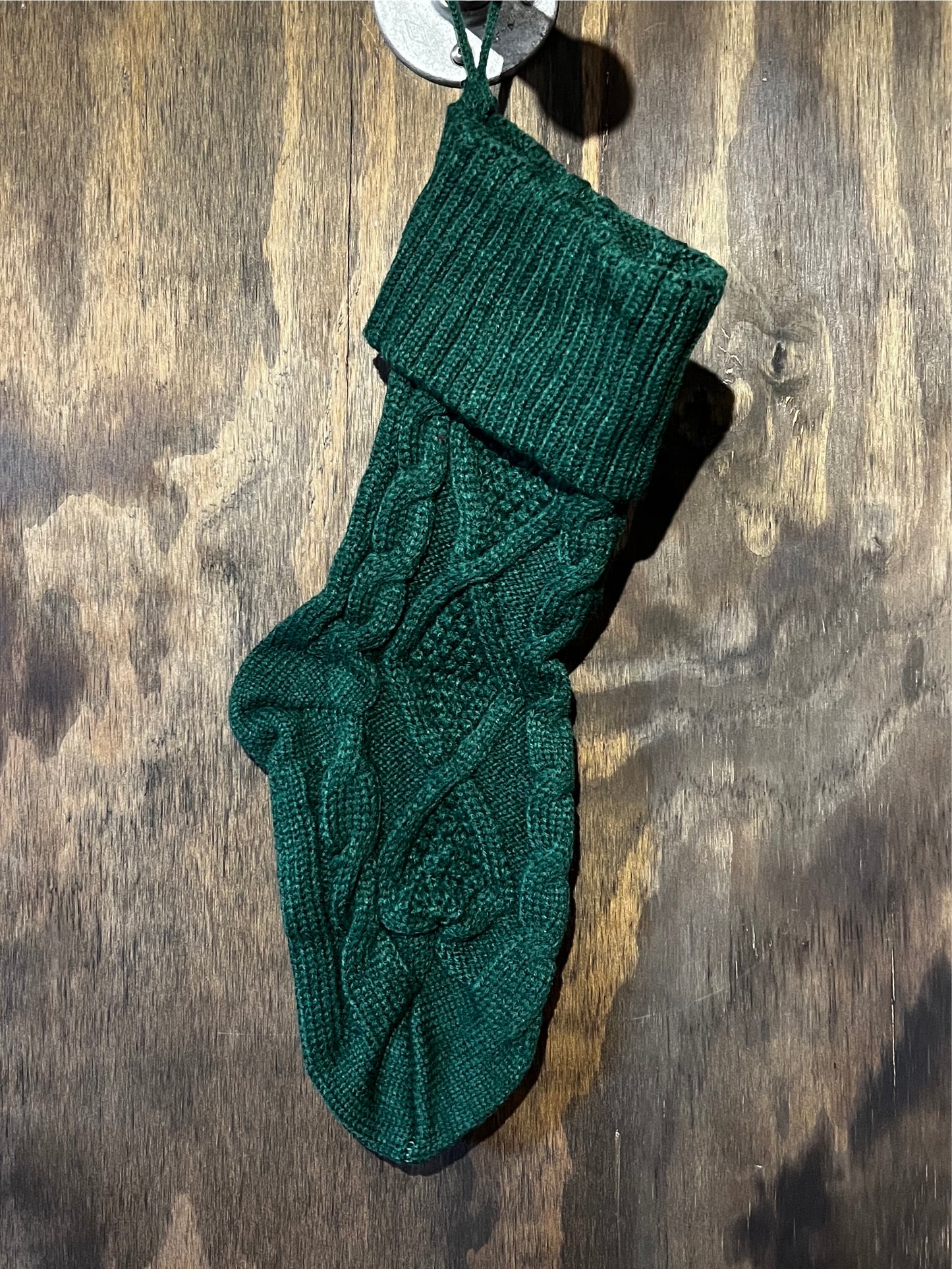 Knitted Christmas Stocking- MULTIPLE COLORS
