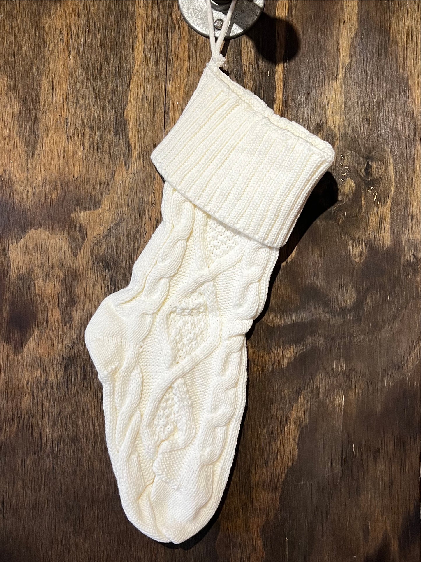 Knitted Christmas Stocking- MULTIPLE COLORS
