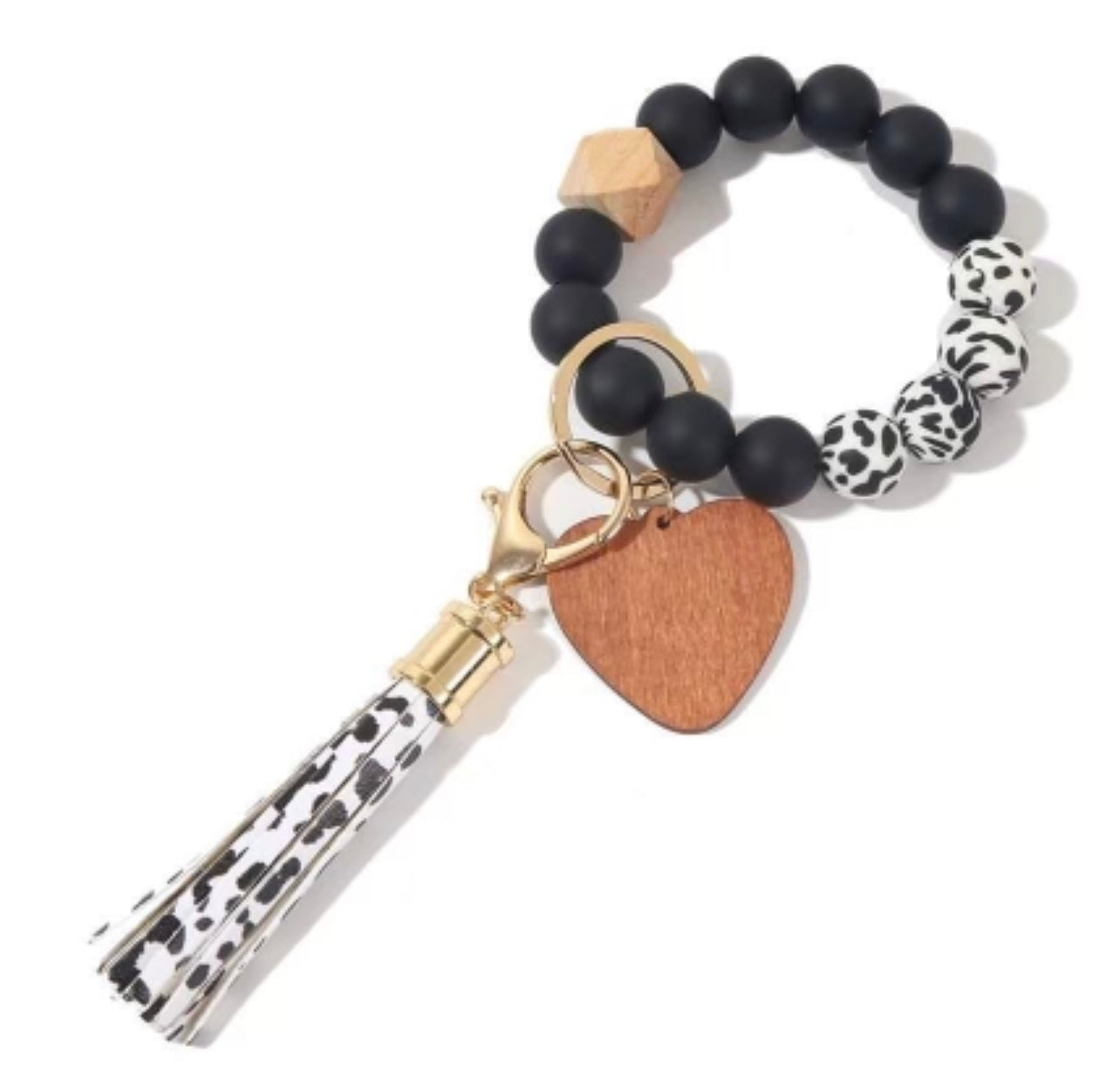 Beaded Bracelet Keychain- MULTIPLE COLOR OPTIONS