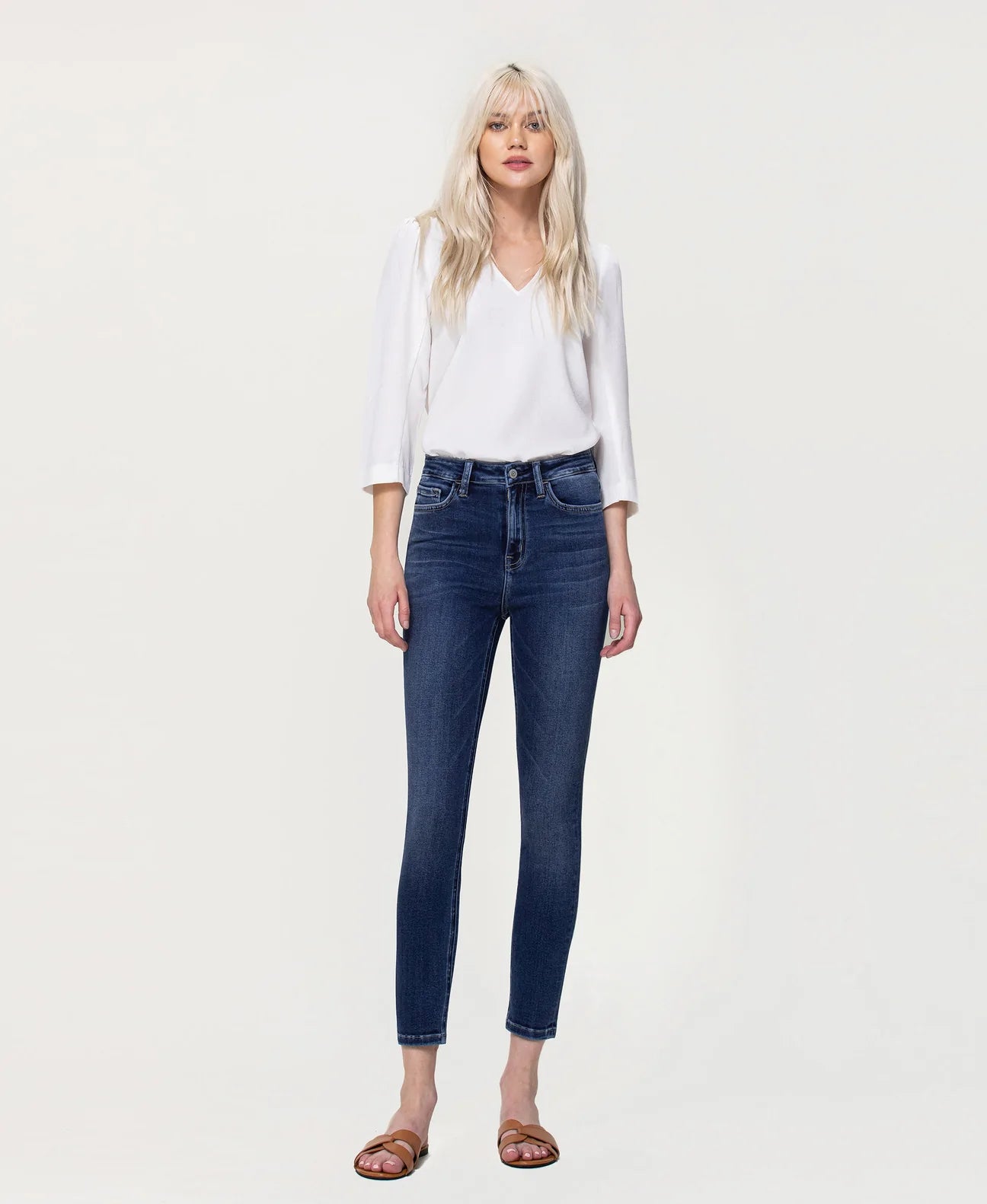 FLYING MONKEY- Dark Cropped Skinny Jeans