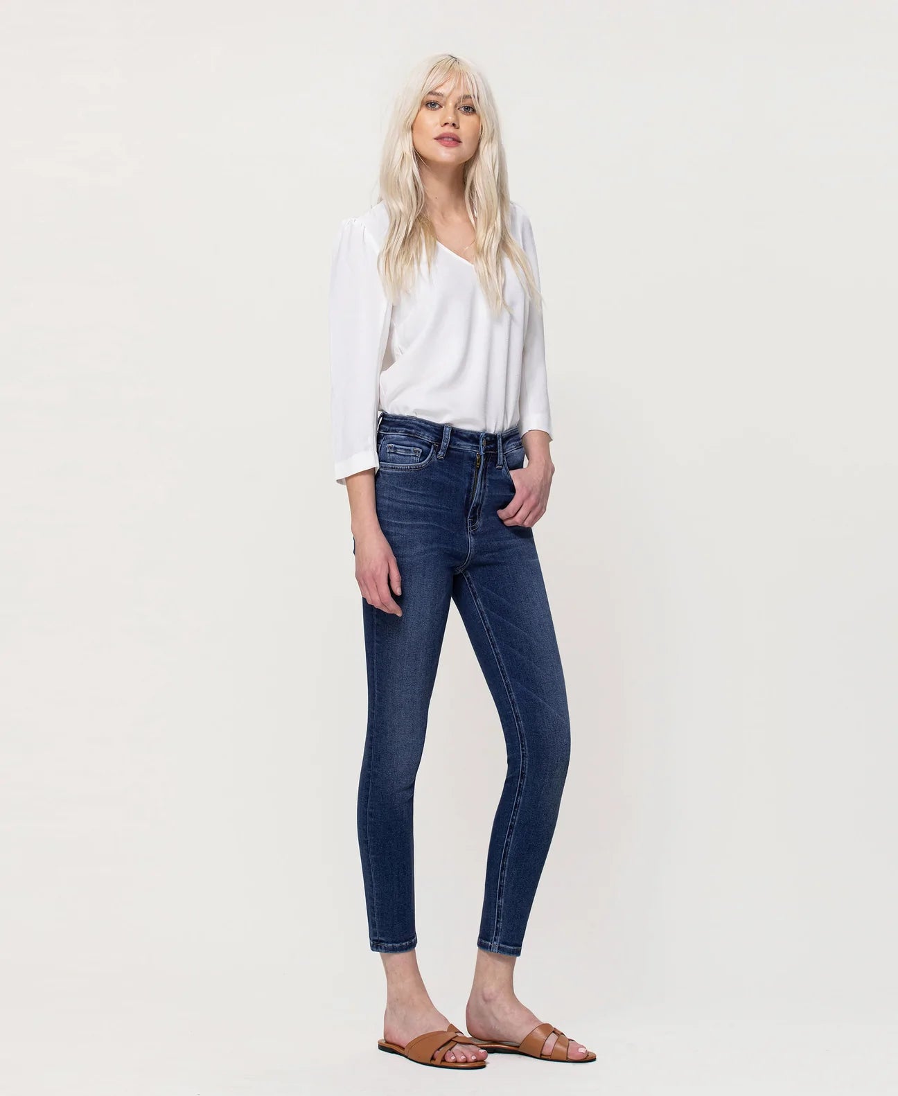 FLYING MONKEY- Dark Cropped Skinny Jeans