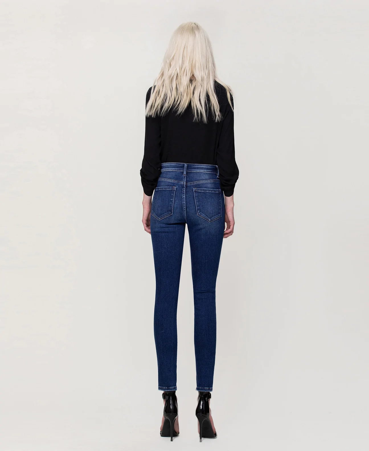 FLYING MONKEY-High Rise Skinny Jeans