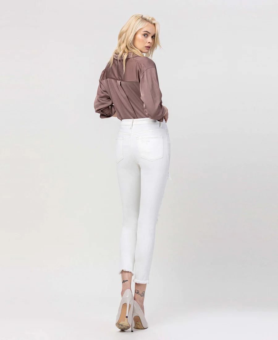 FLYING MONKEY- Exhilaration High Rise Skinny Jean - White
