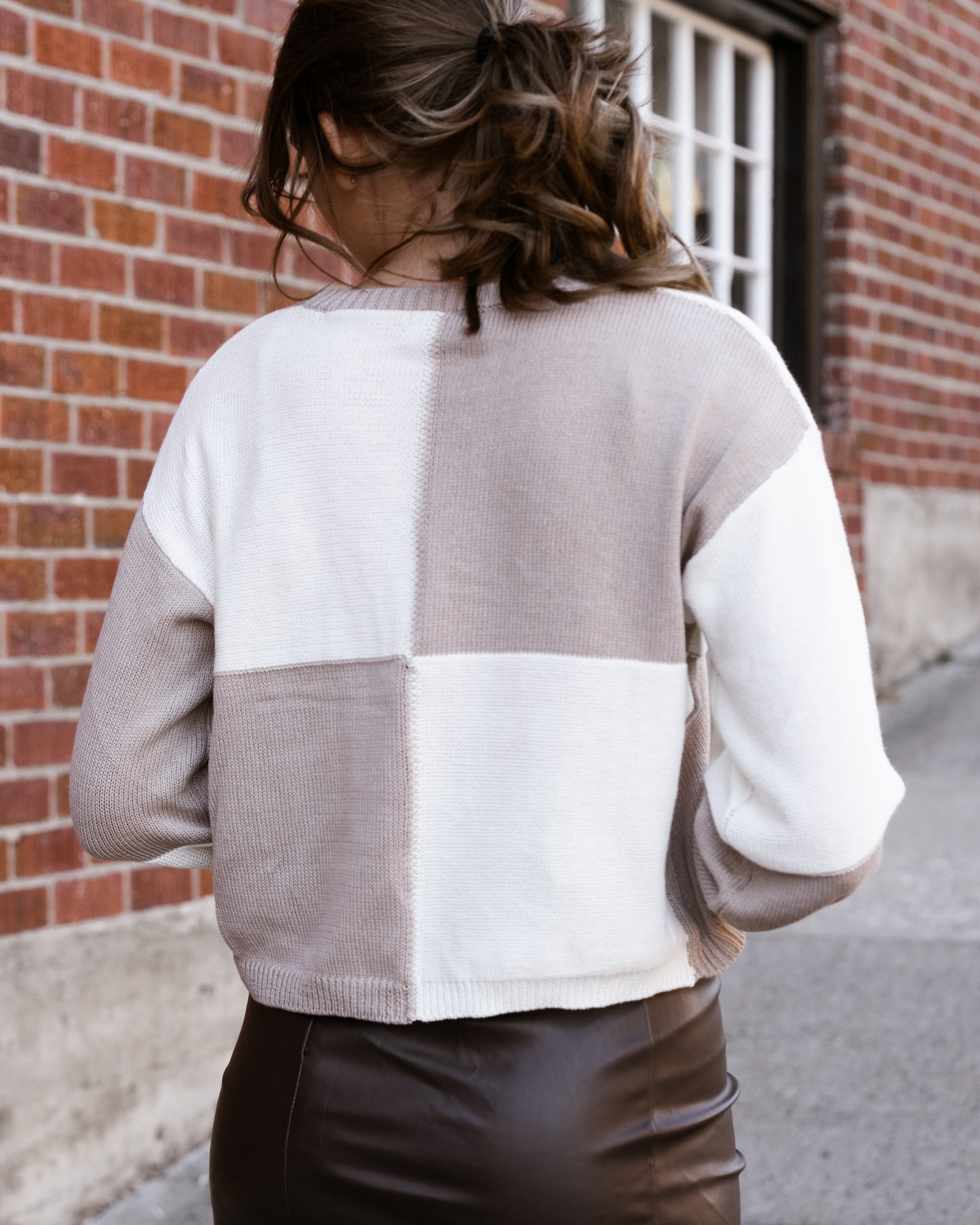 Solange Check Sweater