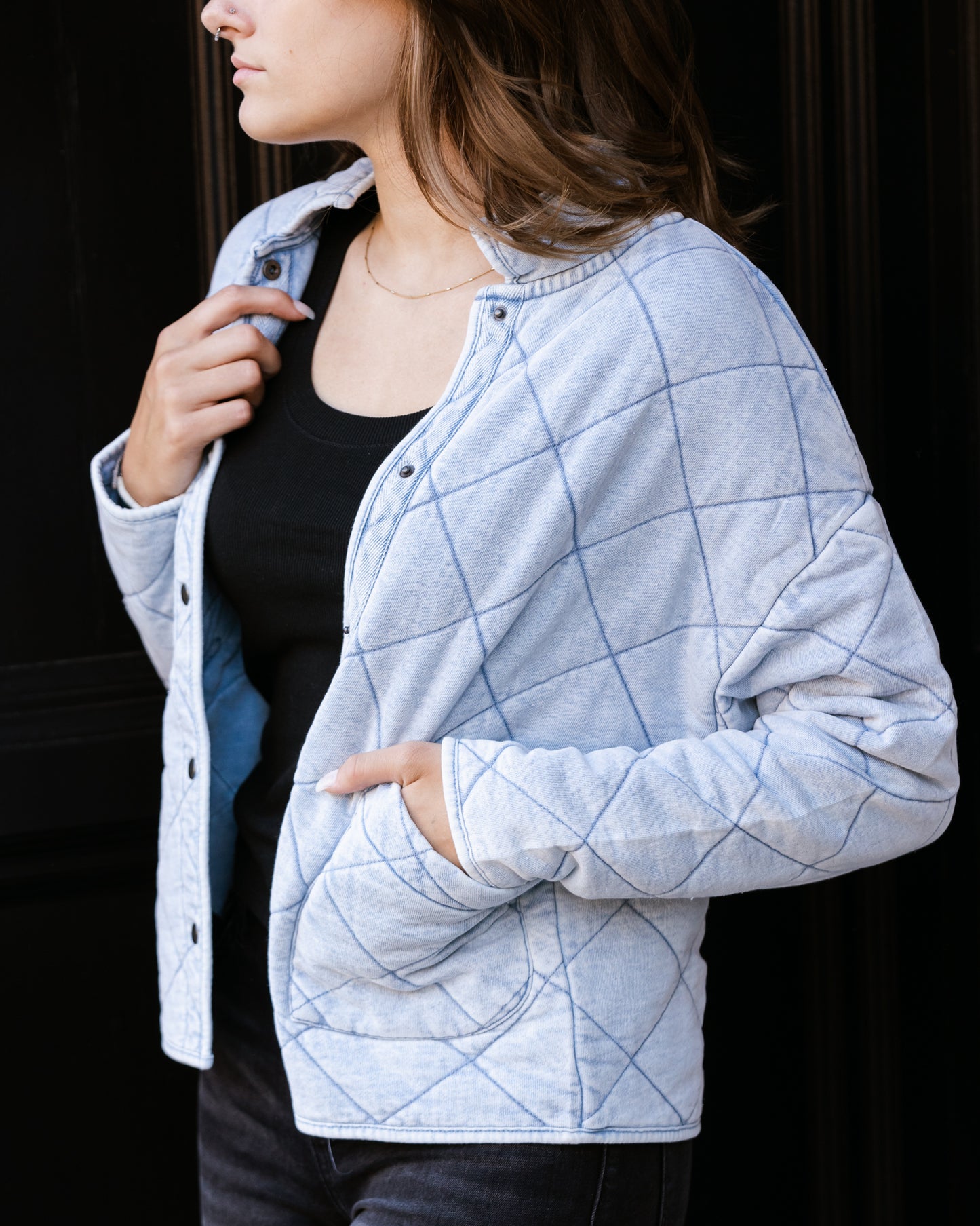Maya Knit Denim Jacket