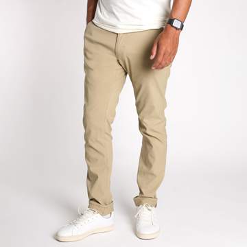 We designed this tailored technical pant with all situations in mind. We wanted a pant that could be worn to the office, the golf course, on a hike, traveling, bike ride and a skate session. Whatever your need, the liberty is built to perform and look sharp along the way. We designed the liberty with a cotton-like Nylon/Spandex material that is highly breathable, super stretchy, lightweight and DWR coated for water/stain protection.