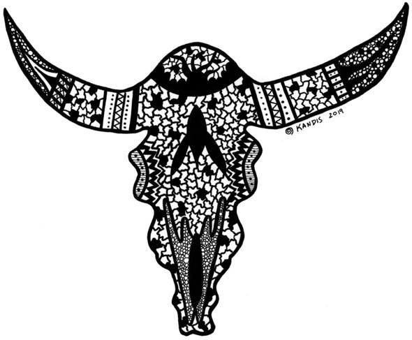 Skull Bliss Greeting Card