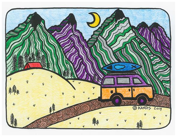 Adventure Van Greeting Card