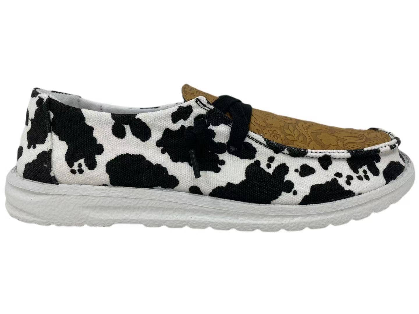 Gypsy Jazz- Luma Cow Print Shoes