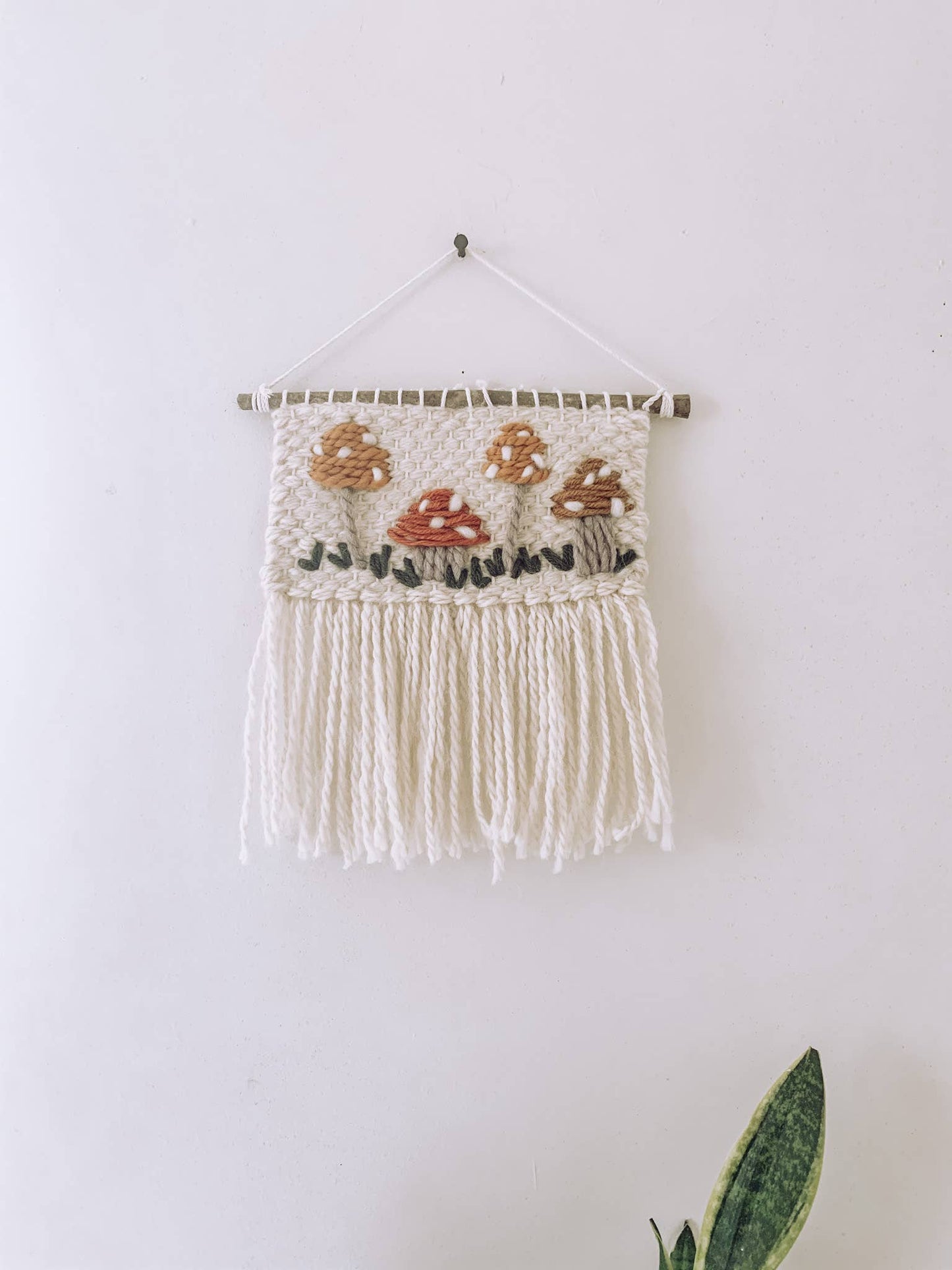 Handmade Hanging Mushroom Art