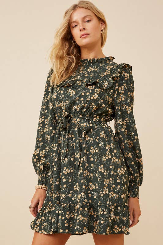 Floral Ruffle Dress