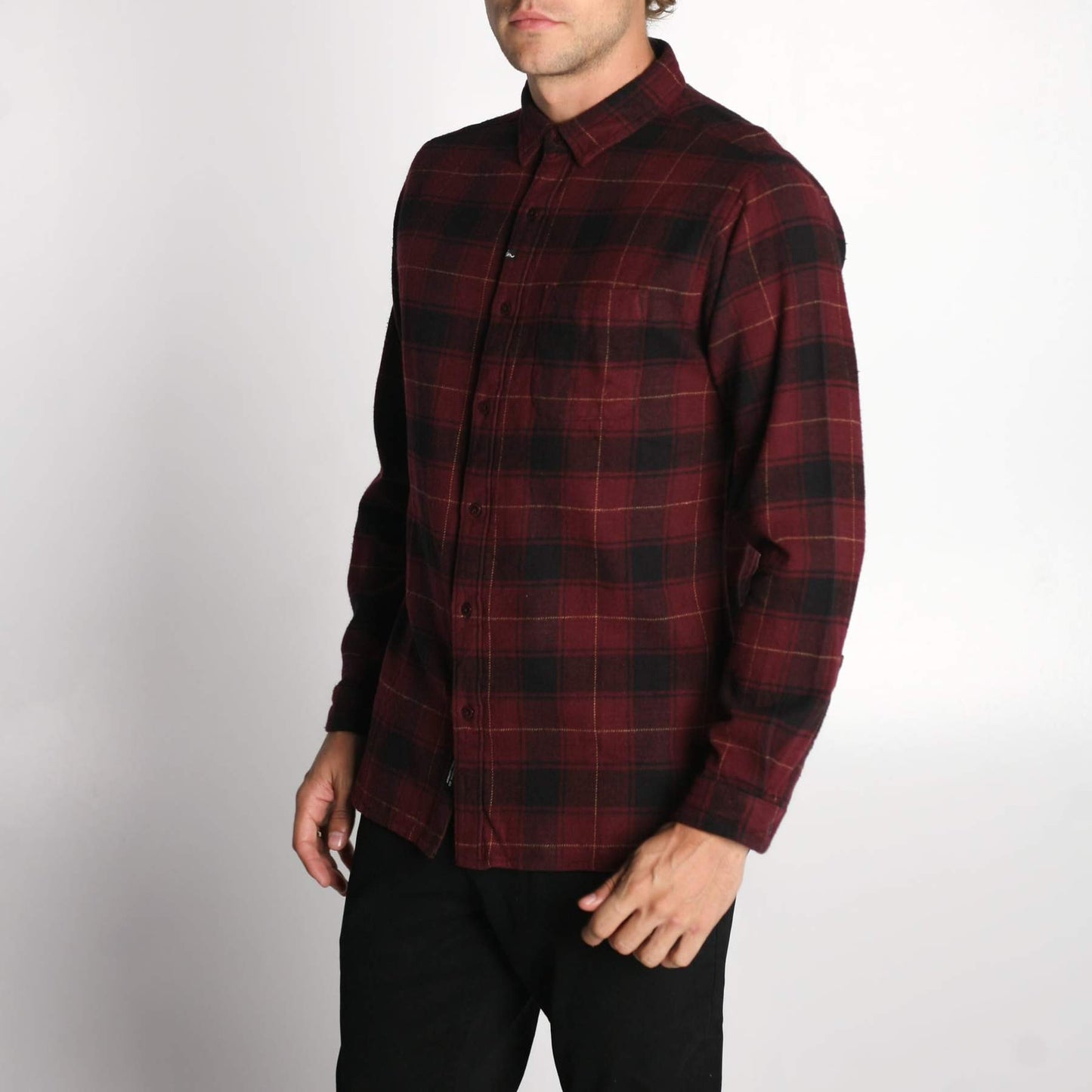 IM - Claxton Flannel - Oxblood