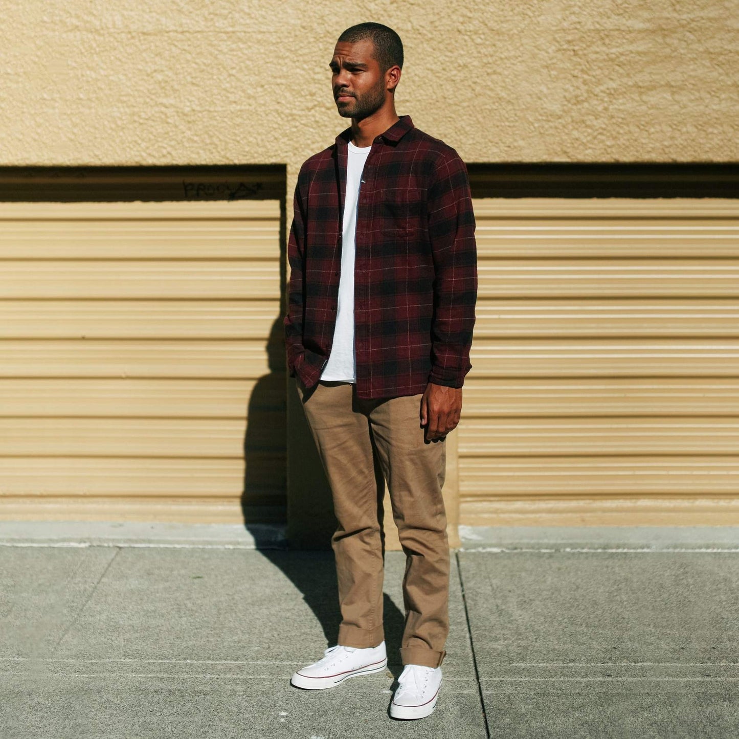 IM - Claxton Flannel - Oxblood