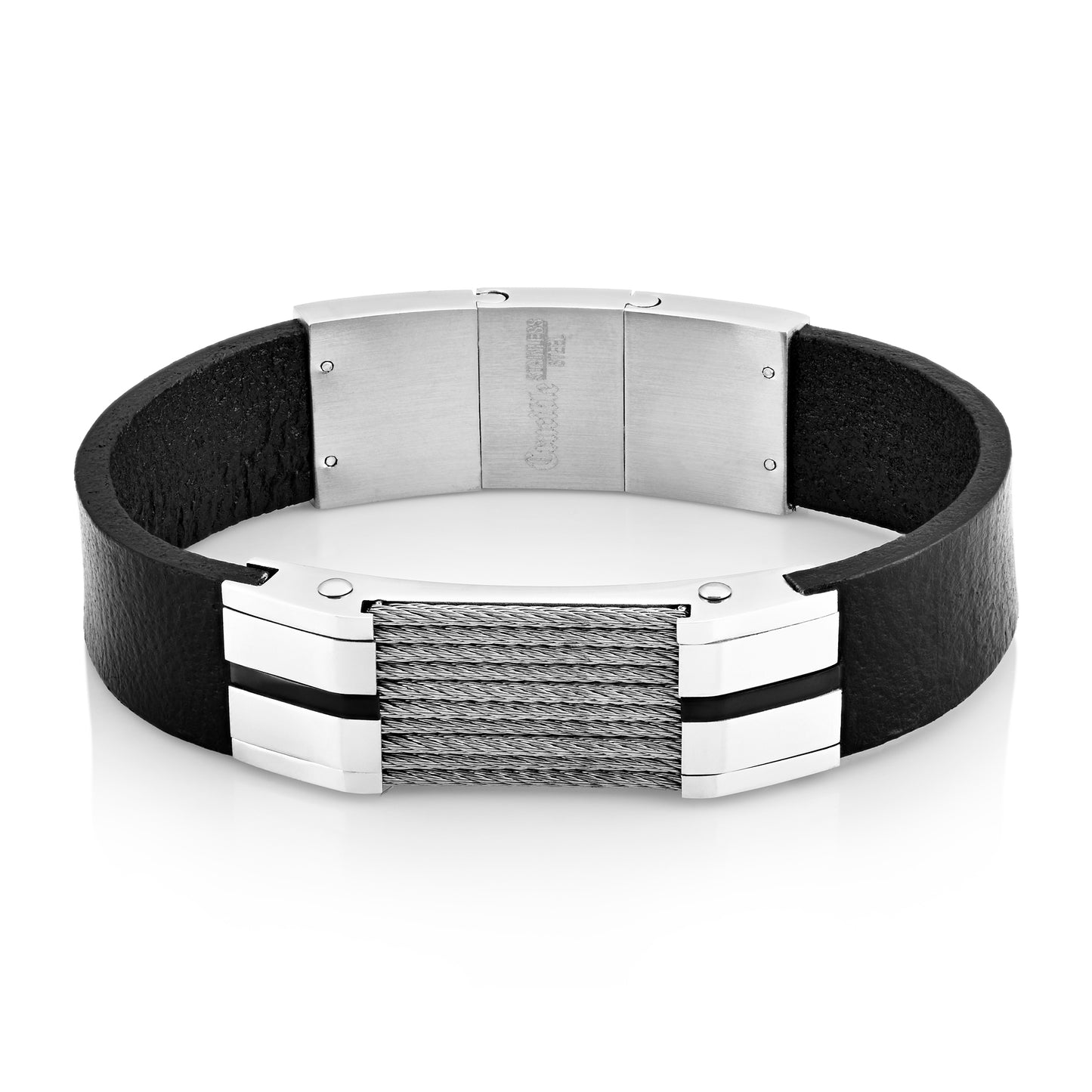 Crucible Cable Inlay ID Plate Bracelet
