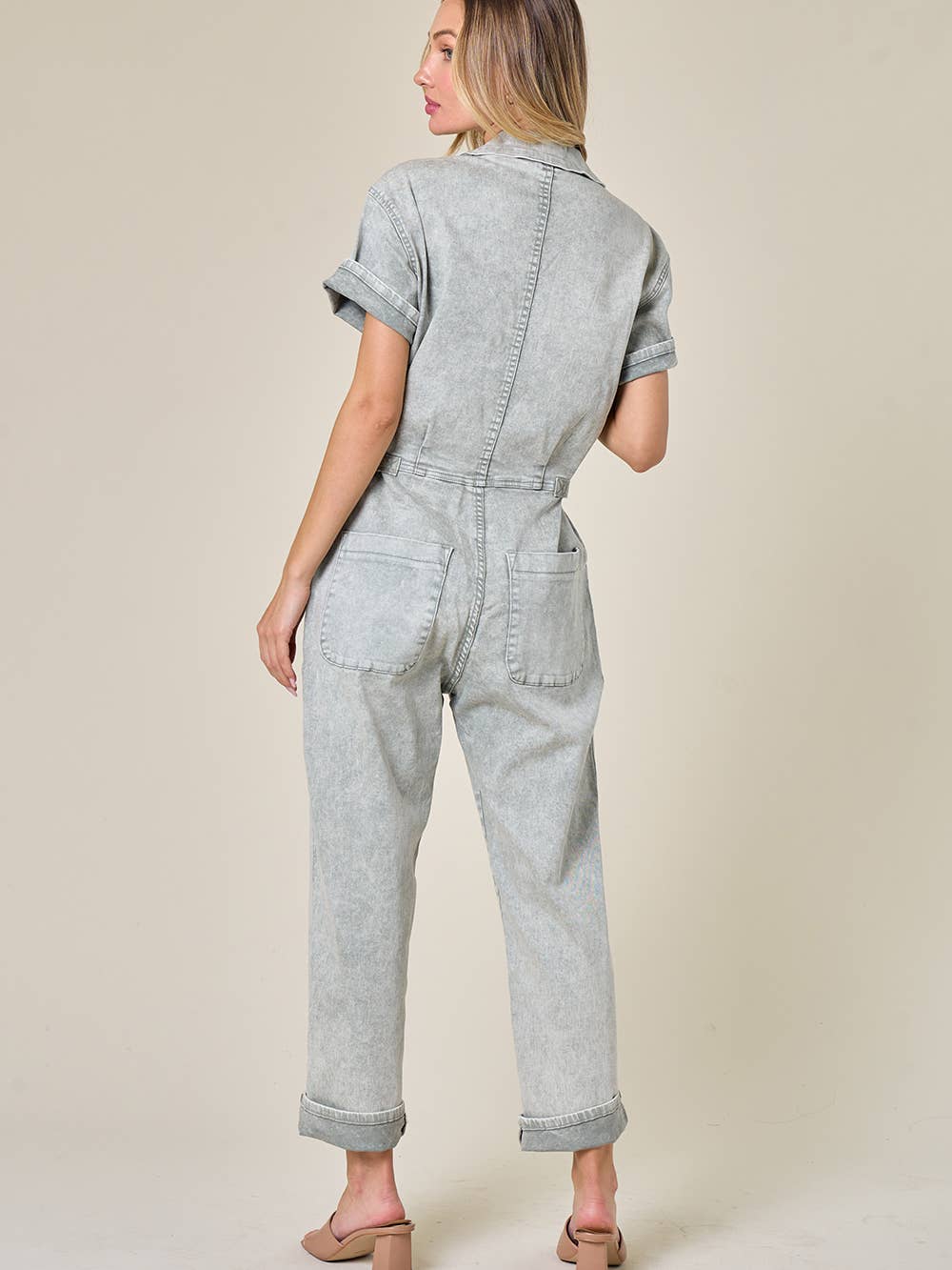 Denim Utility Jumpsuit