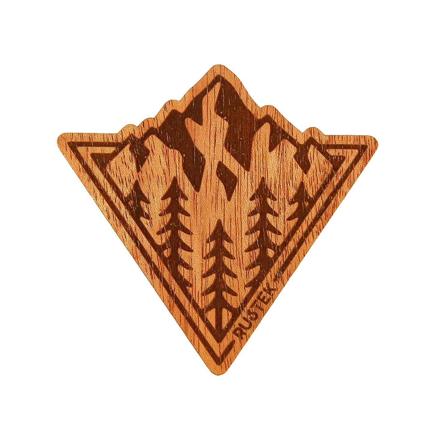 Rustek Collective - Peaking Wood Sticker