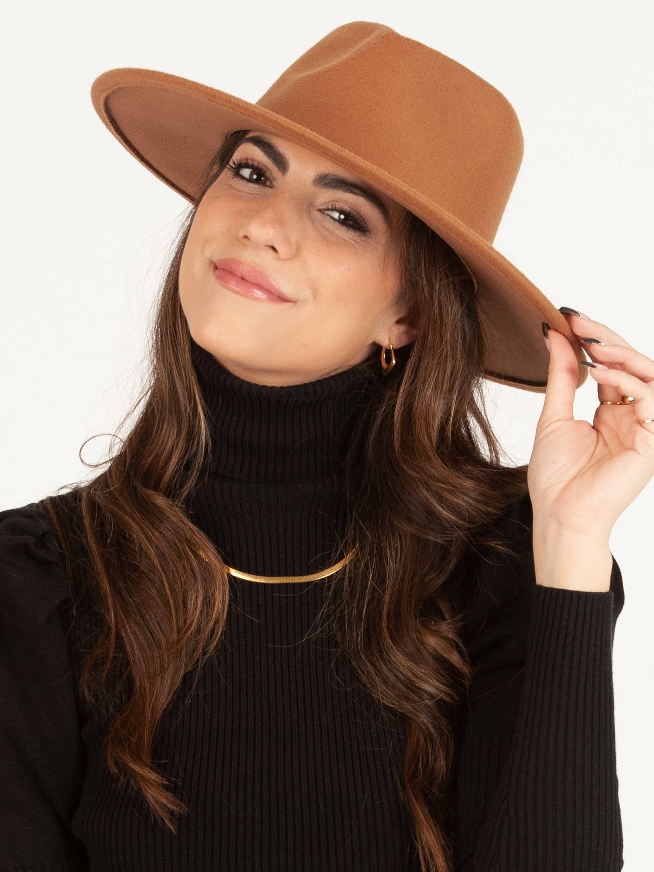 Vegan Couture Felt Rancher - DARK TAN