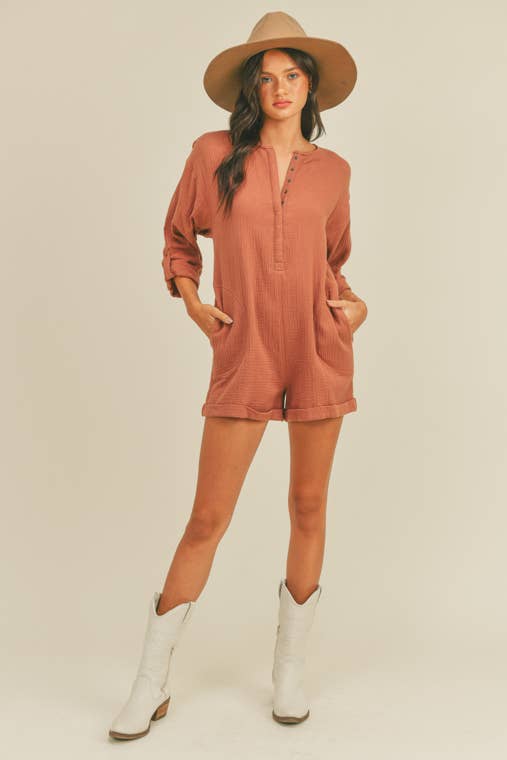 Sleeved Romper
