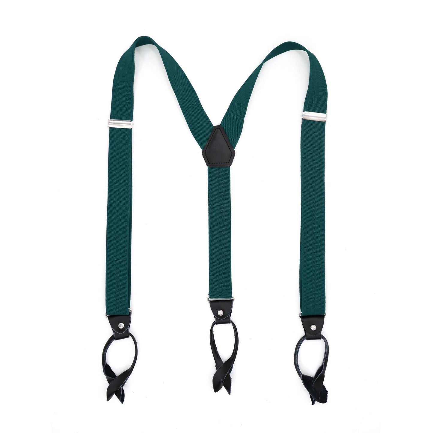 Ferrecci - Teal Unisex Button End Suspenders