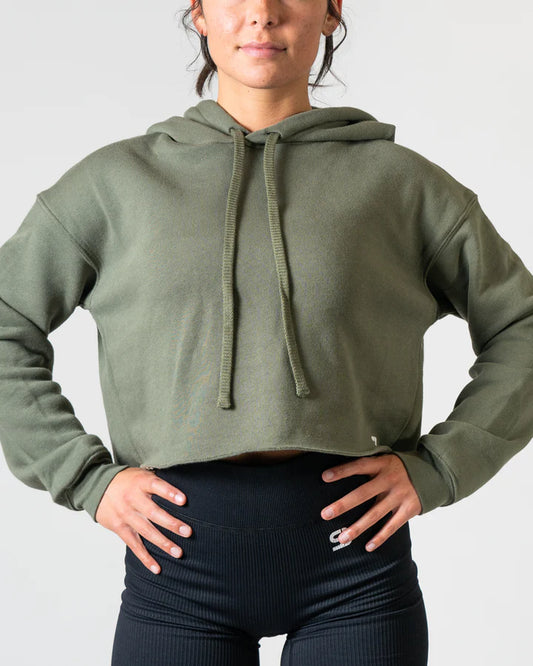 Steel Body Dynamic Crop Hoodie