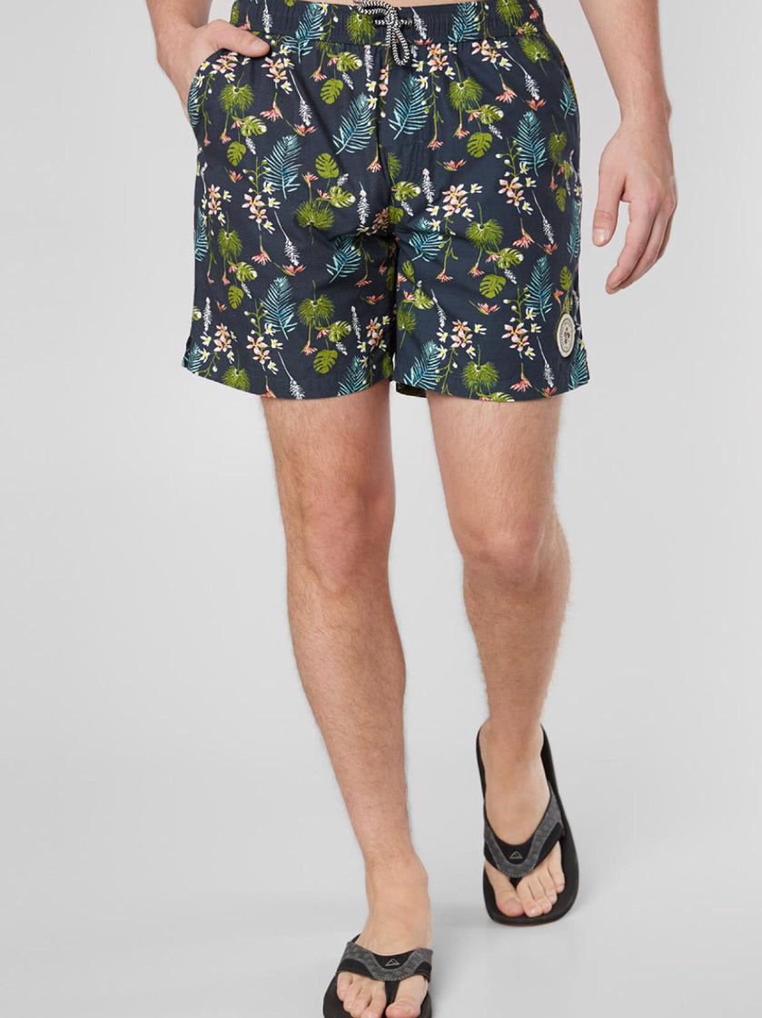 Seeker Volley Short Navy Jungle