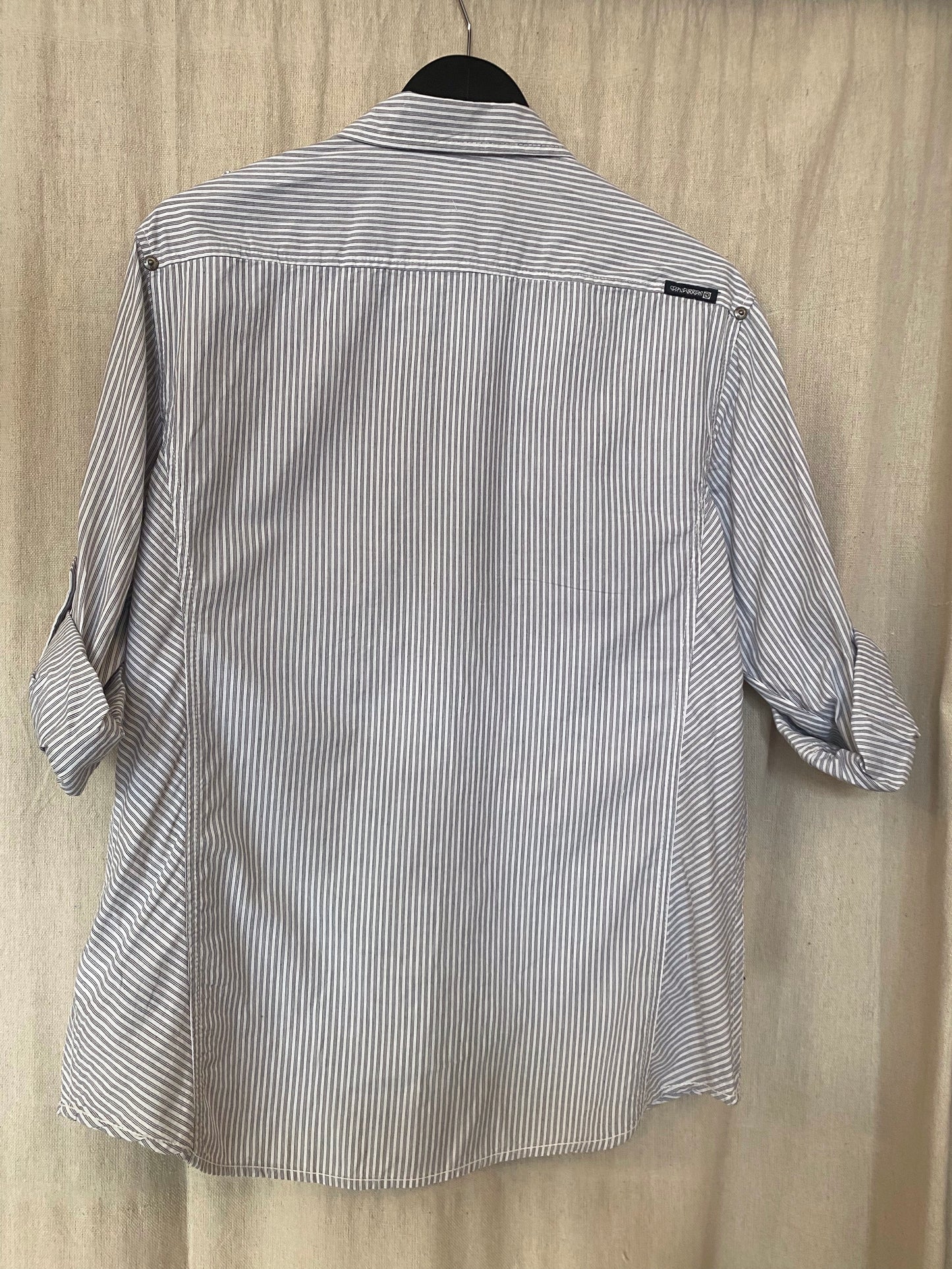 Ocean Current Striped Button-up