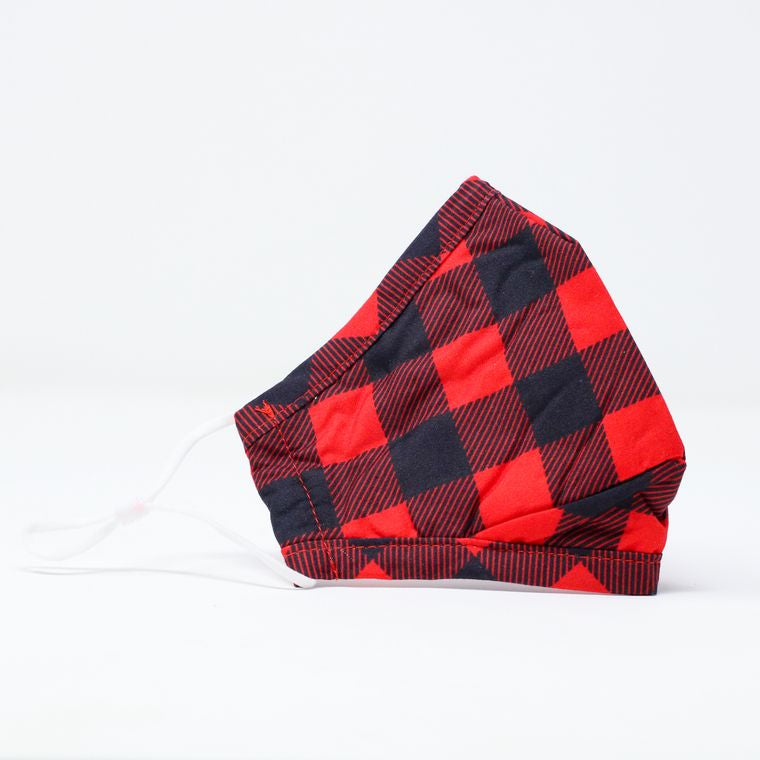 Cotton Face Mask - Lumberjack w/Filter Slot