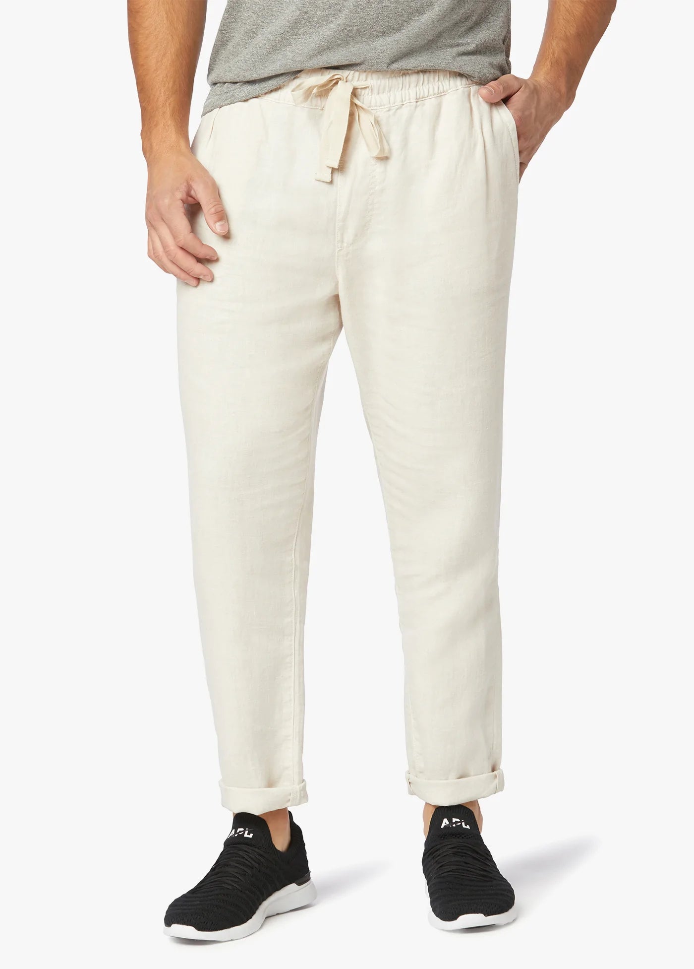 Linen Drawstring Trousers