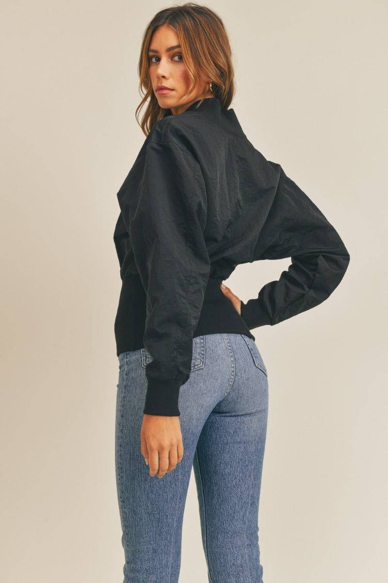 Long Sleeve Two-Way Jacket- MULTIPLE COLORS