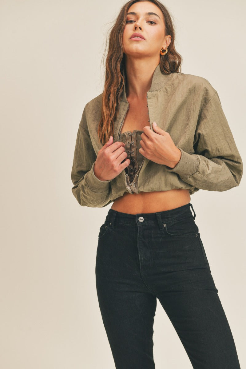 Long Sleeve Two-Way Jacket- MULTIPLE COLORS